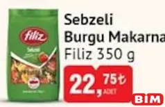 FİLİZ SEBZELİ BURGU MAKARNA 350 G
